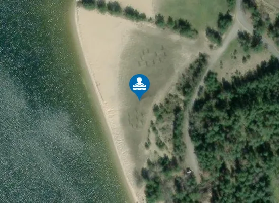 Satellite image of FKK (nude beach)