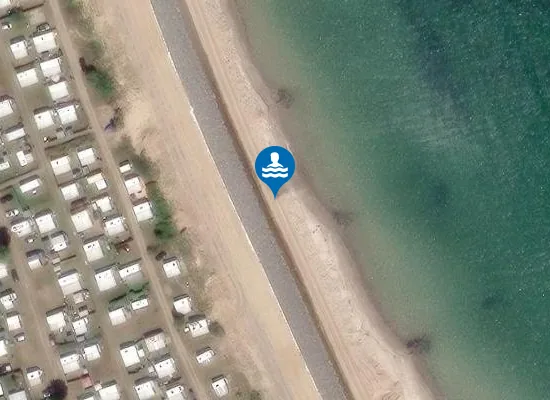 Satellite view of Hunde Strand