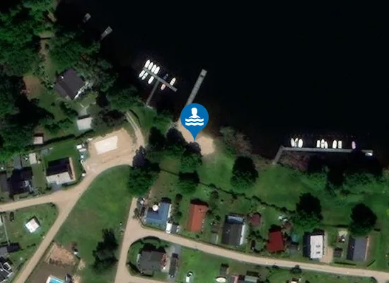 Satellite image of Badestelle Dümmer See