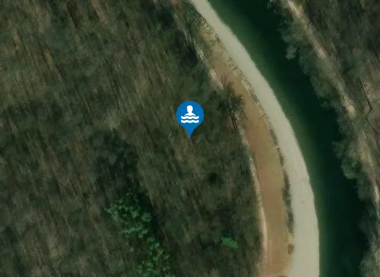 Satellite image of Kiesbank Badeplatz Wiblingen