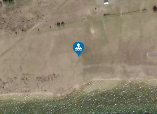 Satellite image of Surfstrand (surfers' beach)