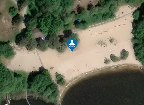 Satellite image of Badestrand Weiße Düne
