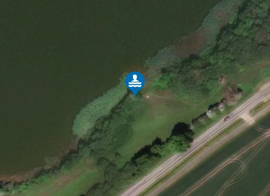 Satellite image of Badestelle Warnow