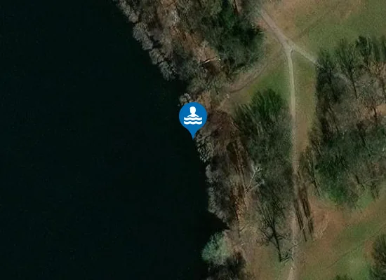 Satellite image of Badestelle Heiliger See