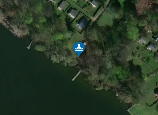Satellite image of Badestelle Karwe
