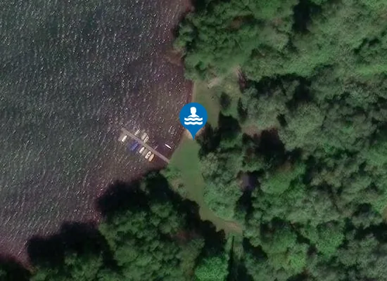Satellite image of Badestelle Utecht