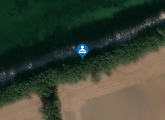 Satellite image of Hunde-Strand