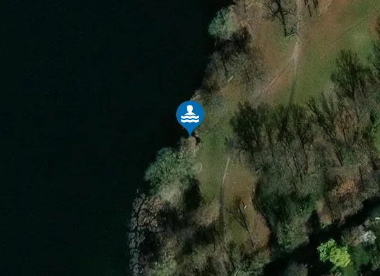 Satellite image of Badestelle Heiliger See