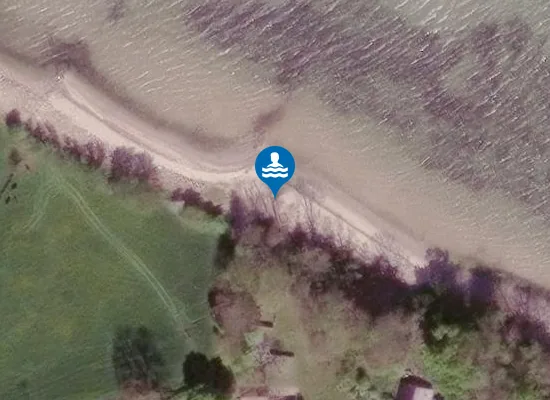 Satellite image of Kallebyer Strand