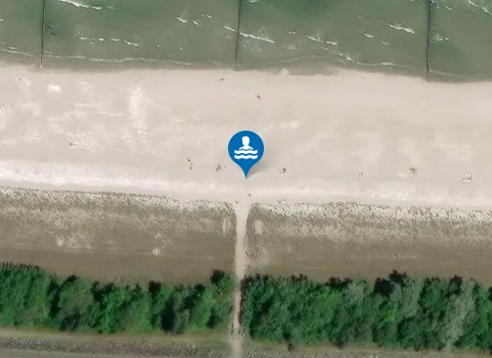 Satellite image of Hundestrand