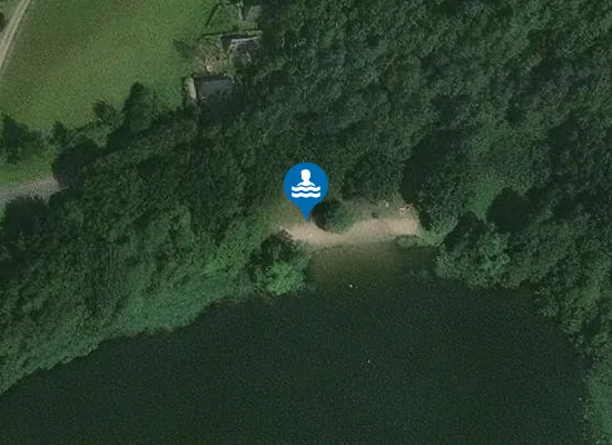 Satellite image of Badestelle Perlin