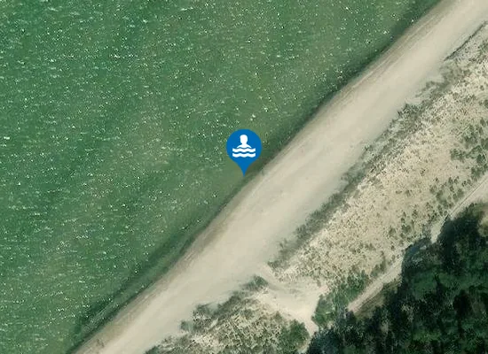 Satellite image of Hunde-Strand