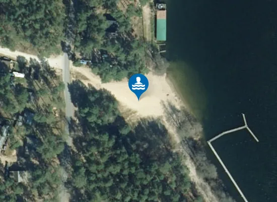 Satellite image of Badestelle Kagar Ausbau
