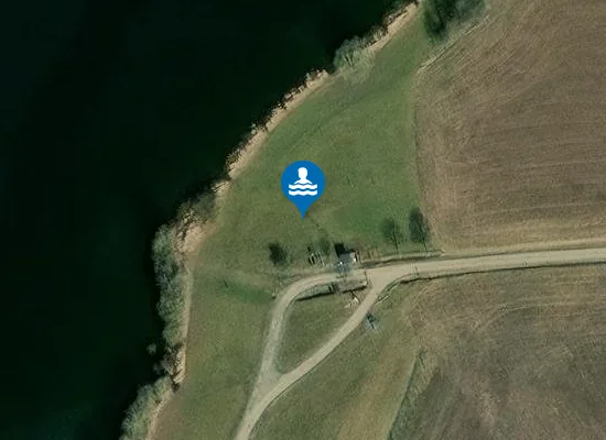 Satellite image of FKK-Hundestrand Helmsgrün