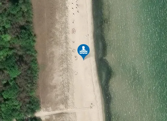 Satellite image of Hundestrand Gager