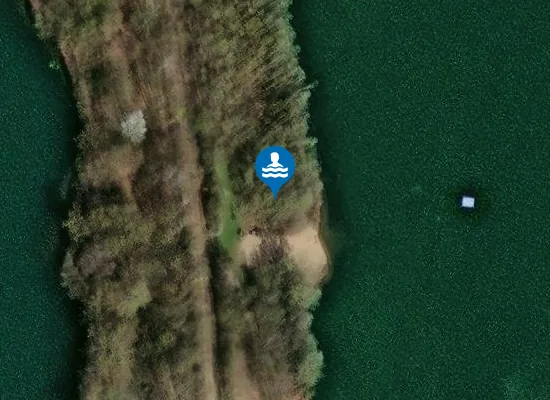 Satellite image of Badestrand Ovenstädt
