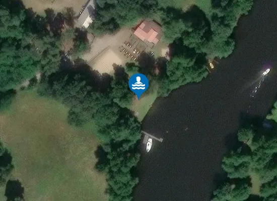 Satellite image of Badestelle Gussow