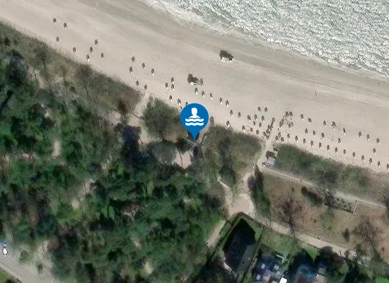 Satellite image of Strandkorbvermietung - Strand 36