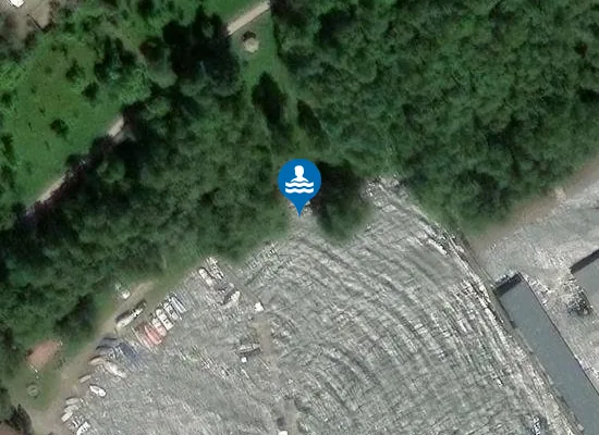 Satellite image of Hundestrand