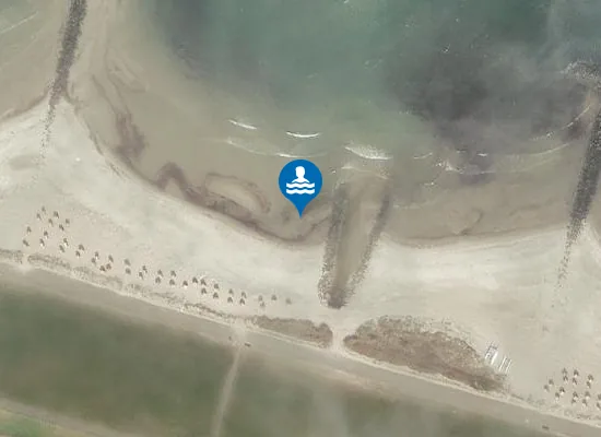 Satellite image of Hundestrand Kalifornien