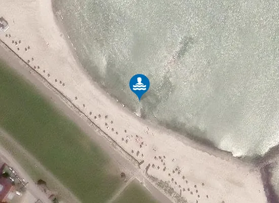Satellite image of Hundestrand Schönberger Strand