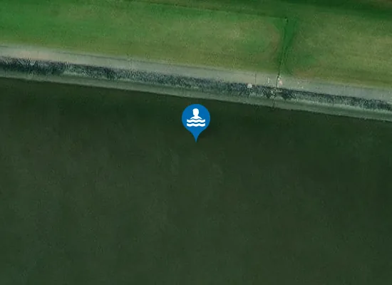 Satellite image of Badedeich Dagebüll Hundestrand