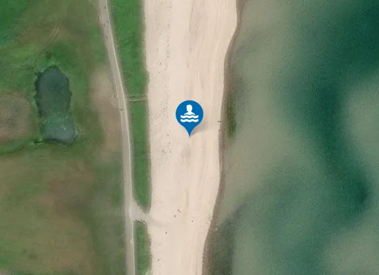 Satellite image of Hunde-Strand