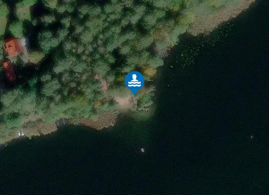 Satellite image of Badestelle Haussee