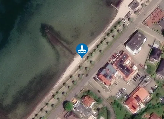 Satellite image of Laboe Strand