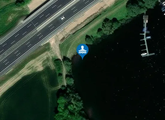 Satellite image of Badestelle Großer See