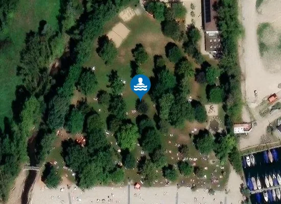 Satellite image of Naturstrandbad Kressbronn