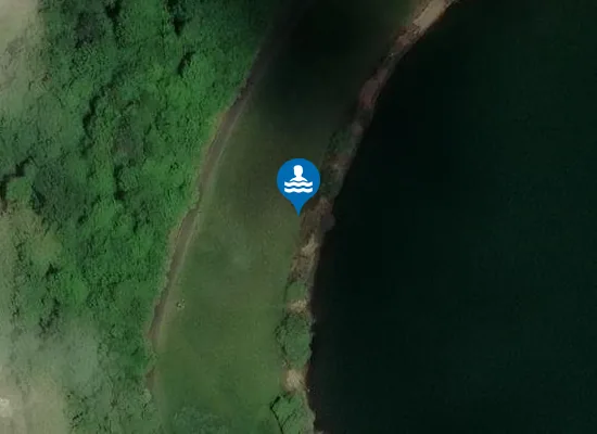 Satellite image of Badestelle Niddastausee