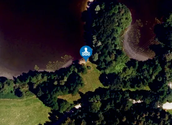 Satellite image of Badeplatz Rinssee Südostufer