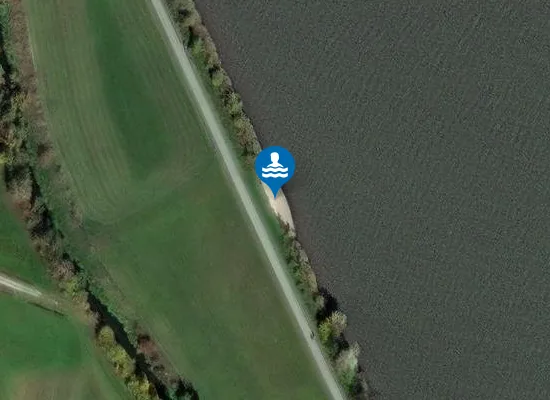 Satellite image of Kitesurf Spot Westufer