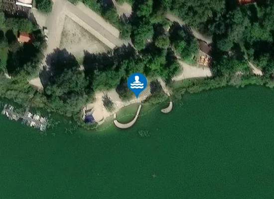 Satellite image of Wasserspielplatz "Donauwurm"