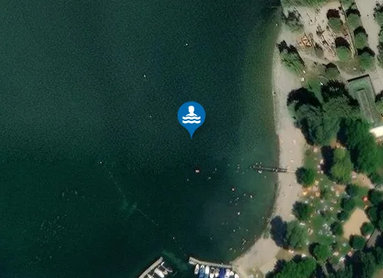 Satellite image of Strandbad Unteruhldingen
