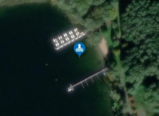 Satellite image of Badestelle Pian