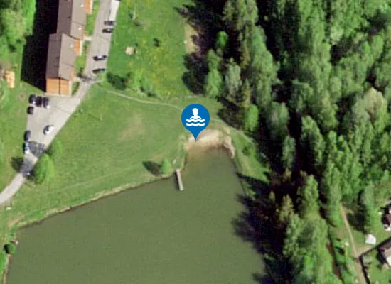 Satellite image of Öökulli järve supelrand