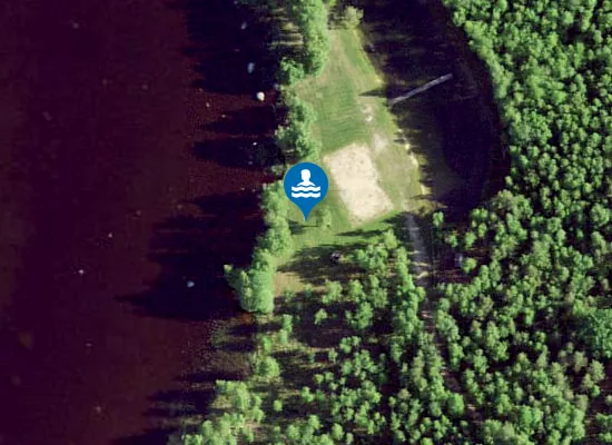 Satellite image of Kaisma järve supelrand