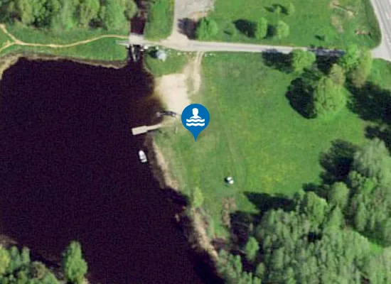 Satellite image of Räägu järve supelrand