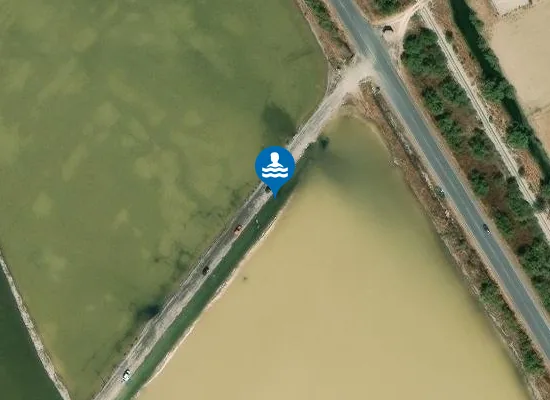 Satellite image of Highly salted sea