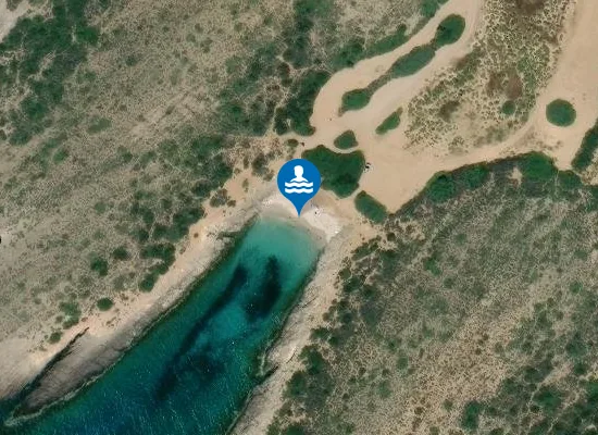 Satellite image of Faneromeni beach