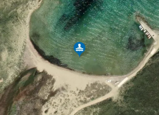 Satellite image of Limani Aghias Bay