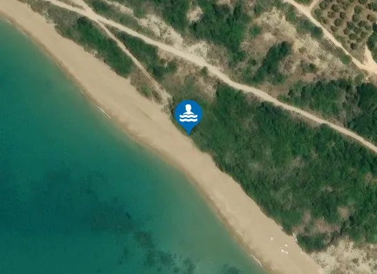 Satellite image of Maltas beach