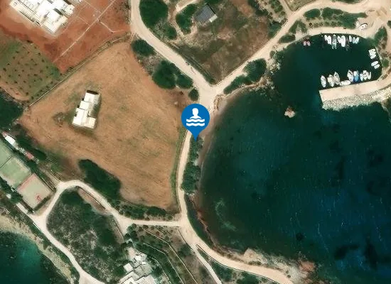 Satellite image of Pyrgaki beach