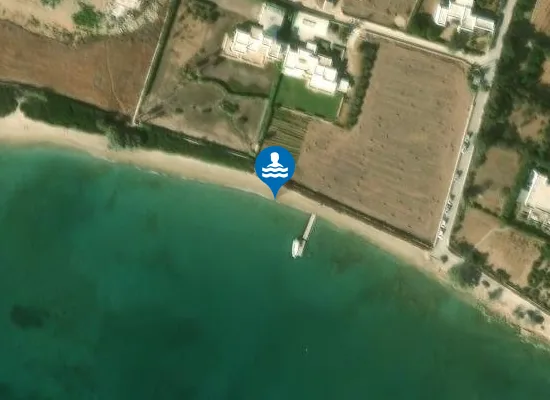 Satellite image of Voutakos beach