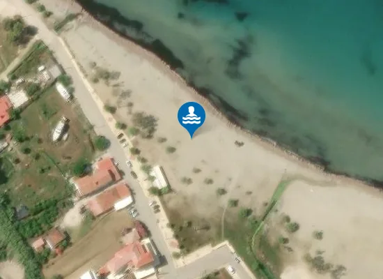 Satellite image of Kyllini Beach