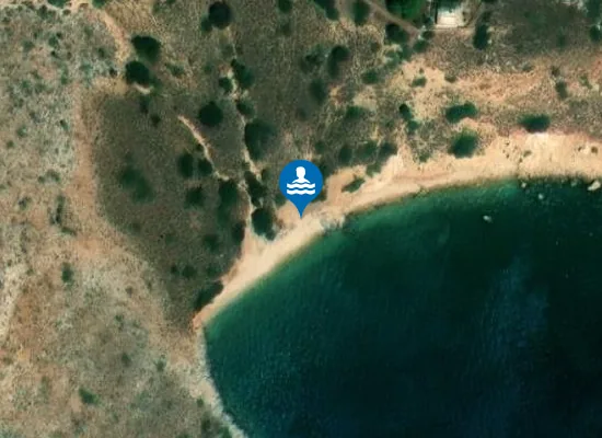 Satellite image of Paralia Lakkiou
