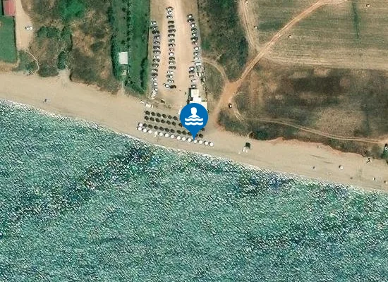 Satellite image of Bikini Beach