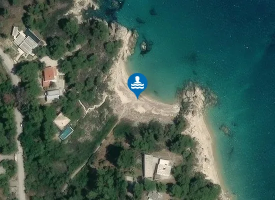 Satellite image of Brounou Beach